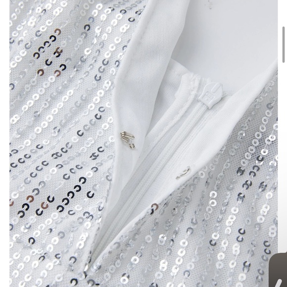 Plus Size Plunging Neck Sequin Cami Jumpsuit - Picture 7 of 9